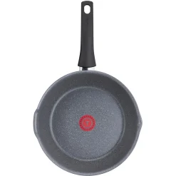 Cuisson<Gifi Poêle sauteuse Tefal Mineralia Force aluminium moucheté gris noir ø 26 cm