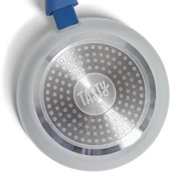 Cuisson<Gifi Poêle tous feux Ø28cm aluminium gris et bleu