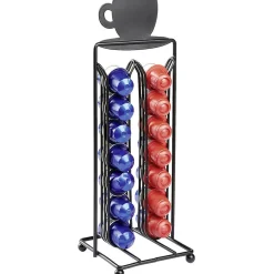 Rangement De Cuisine<Gifi Porte capsules à café en métal design tasse noir