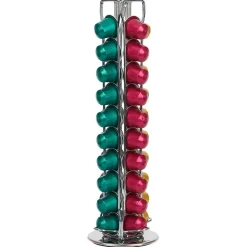 Rangement De Cuisine<Gifi Porte capsules rotatif en inox Ø11xH37cm