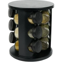 Gifi Porte épice rotatif avec 9 pots métal Ø17xH20cm| Vaisselle Et Accessoires De Table