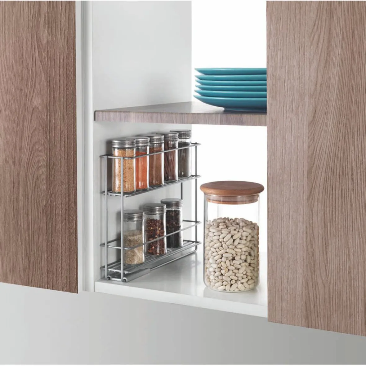 Gifi Porte épices coulissant Metaltex| Vaisselle Et Accessoires De Table