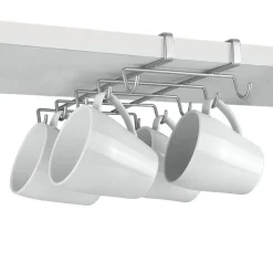 Rangement De Cuisine<Gifi Porte tasse x10 Metaltex à fixer sur étagère