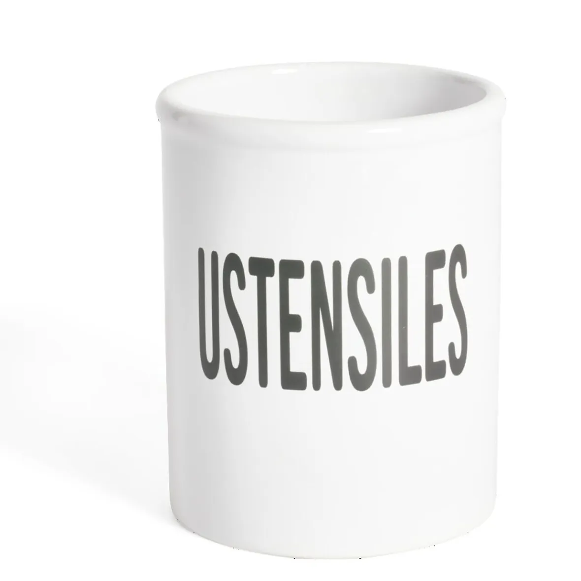 Rangement De Cuisine<Gifi Pot à ustensiles dolomite blanc Ø10xH13,2cm