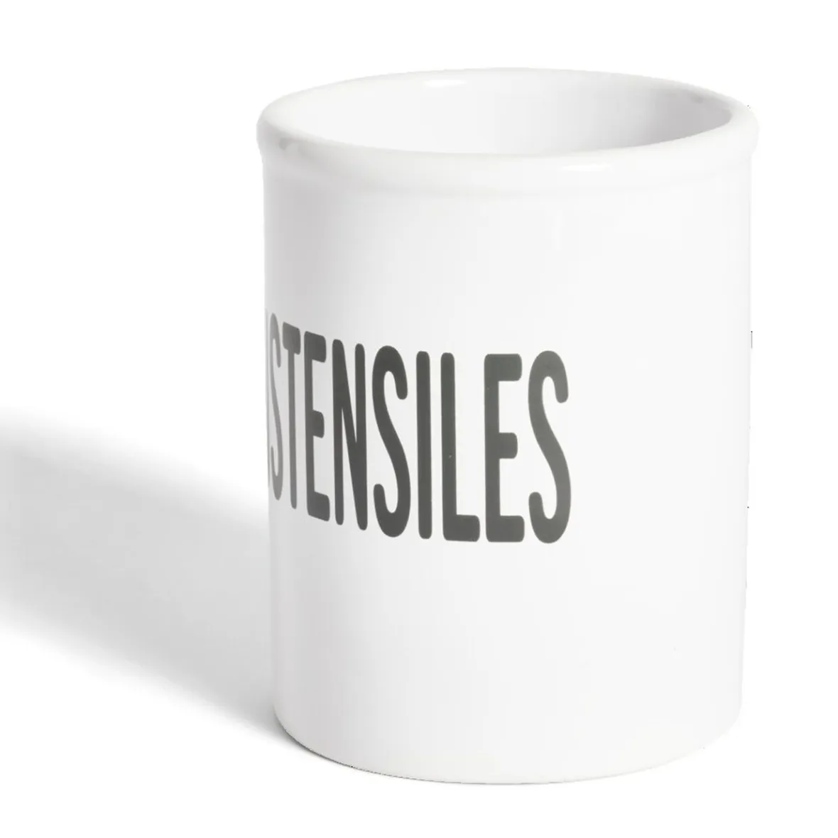 Rangement De Cuisine<Gifi Pot à ustensiles dolomite blanc Ø10xH13,2cm