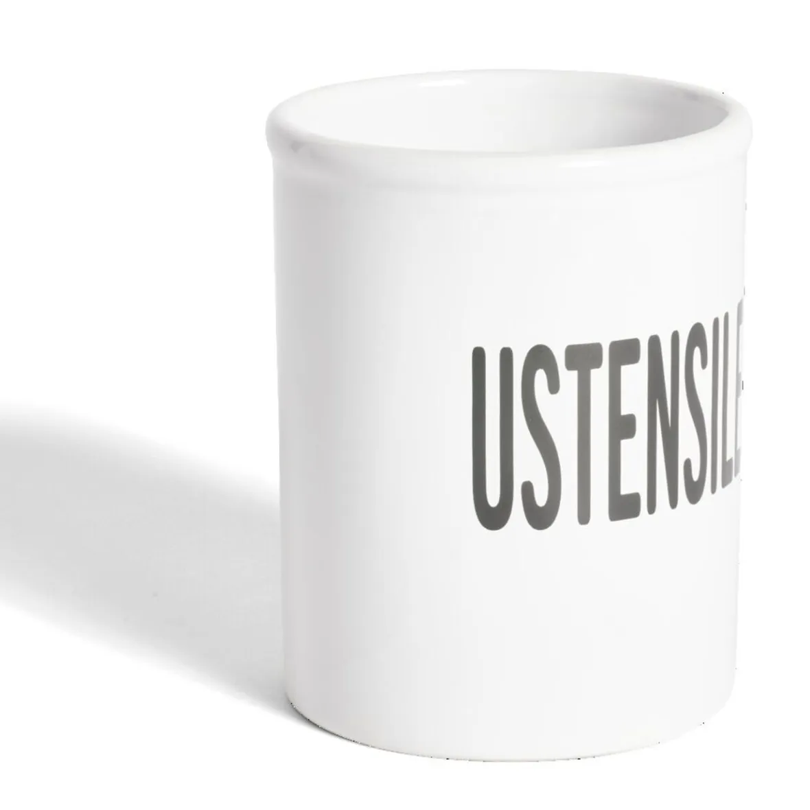 Rangement De Cuisine<Gifi Pot à ustensiles dolomite blanc Ø10xH13,2cm