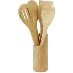 Préparation Culinaire<Gifi Pot avec 4 ustensiles de cuisine en bambou