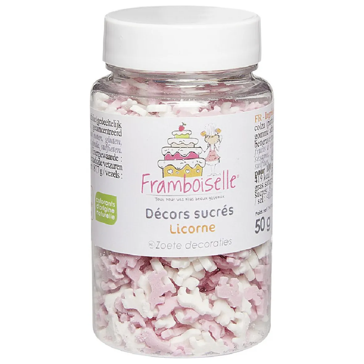 Préparation Culinaire<Gifi Pot de Décor en sucre Modèle Licorne Rose et Blanc
