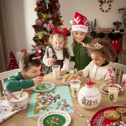 Conservation Alimentaire<Gifi Pot en verre Disney Mickey Merry Kissmas avec couvercle Ø16xH20cm