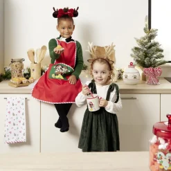Conservation Alimentaire<Gifi Pot en verre Disney Mickey Merry Kissmas avec couvercle Ø16xH20cm