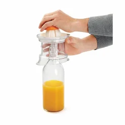 Préparation Culinaire<Gifi Presse agrumes Metaltex transparent couvercle blanc 2 cônes