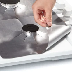 Cuisson<Gifi Protection pour cuisinière grise x4