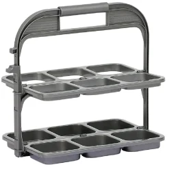 Rangement De Cuisine<Gifi Range bouteille pliable gris 6 emplacements