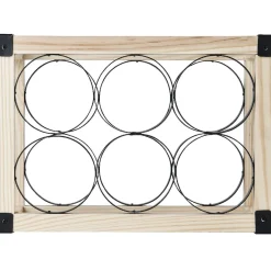 Rangement De Cuisine<Gifi Range bouteilles x6 noir et bois