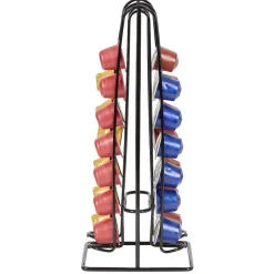Rangement De Cuisine<Gifi Range capsules de café en métal noir