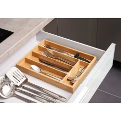 Rangement De Cuisine<Gifi Range couvert en bambou 34x26xH4cm