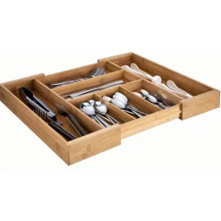 Rangement De Cuisine<Gifi Range couverts extensible en bambou