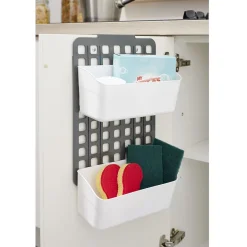 Rangement De Cuisine<Gifi Rangement de porte ajustable gris