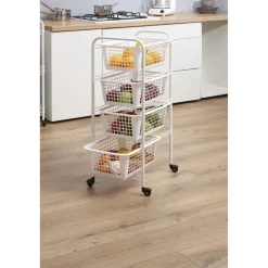 Rangement De Cuisine<Gifi Resserre à légumes blanche