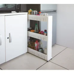 Rangement De Cuisine<Gifi Resserre de cuisine blanc 3 niveaux