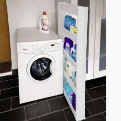 Rangement De Cuisine<Gifi Resserre 2en1 avec fonction table blanc