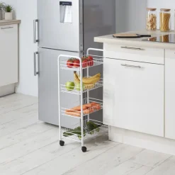 Rangement De Cuisine<Gifi Resserre légumes 4 étages en métal