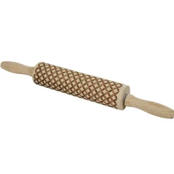 Préparation Culinaire<Gifi Rouleau à pâtisserie imprimé bois décor losange