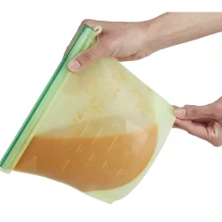 Conservation Alimentaire<Gifi Sac de conservation alimentaire silicone réutilisable 1L x2