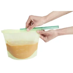 Conservation Alimentaire<Gifi Sac de conservation alimentaire silicone réutilisable 1L x2