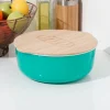 Gifi Saladier + couvercle 2 en 1 en bambou| Vaisselle Et Accessoires De Table
