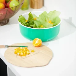 Gifi Saladier + couvercle 2 en 1 en bambou| Vaisselle Et Accessoires De Table