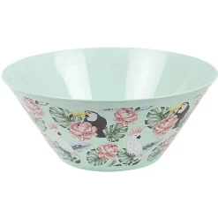 Gifi Saladier décor oiseau et feuille| Vaisselle Et Accessoires De Table
