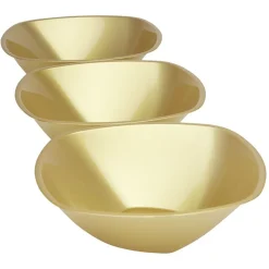 Gifi Saladier doré réutilisable x3| Vaisselle Et Accessoires De Table