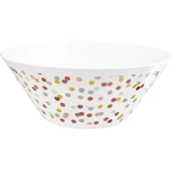 Gifi Saladier en plastique décor pois multicolore| Vaisselle Et Accessoires De Table