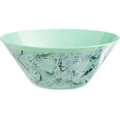 Gifi Saladier en plastique décor feuillage| Vaisselle Et Accessoires De Table