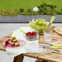 Gifi Saladier en plastique transparent effet martelé| Vaisselle Et Accessoires De Table