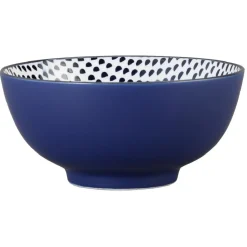 Gifi Saladier en porcelaine décor bleu| Vaisselle Et Accessoires De Table