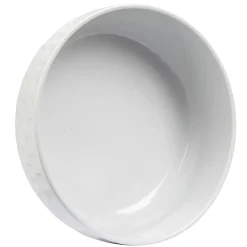 Gifi Saladier en porcelaine design martelé blanc| Vaisselle Et Accessoires De Table