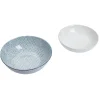 Gifi Saladier en porcelaine motif graphique coloré x2| Vaisselle Et Accessoires De Table