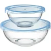 Vaisselle Et Accessoires De Table<Gifi Saladier en verre avec couvercle x 2
