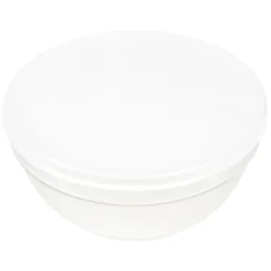 Gifi Saladier en verre avec couvercle blanc 1,8 L| Vaisselle Et Accessoires De Table