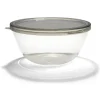 Gifi Saladier en verre 2,5L avec couvercle en plastique| Vaisselle Et Accessoires De Table