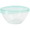 Gifi Saladier en verre Luminarc Keep'n Bowl couvercle vert Ø28cm| Vaisselle Et Accessoires De Table