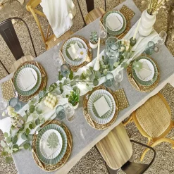 Vaisselle Et Accessoires De Table<Gifi Saladier en verre strié transparent avec pied Ø26xH11,3cm