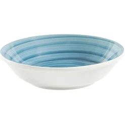 Gifi Saladier faïence déco spirale Ø25 cm| Vaisselle Et Accessoires De Table