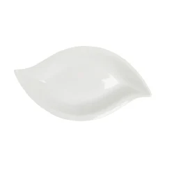 Vaisselle Et Accessoires De Table<Gifi Saladier forme feuille porcelaine uni blanc