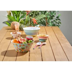 Vaisselle Et Accessoires De Table<Gifi Saladier mélaminé Bayadère rayures multicolores