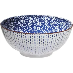 Vaisselle Et Accessoires De Table<Gifi Saladier motif fleuri bleu et blanc