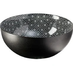 Gifi Saladier motif géométrique en céramique| Vaisselle Et Accessoires De Table