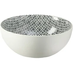 Gifi Saladier motif géométrique en céramique| Vaisselle Et Accessoires De Table